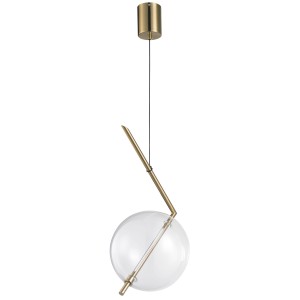 STEP INTO DESIGN Lampa wisząca AMORE - 1 LED złota 24 cm ST-8869P-1 