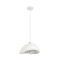 STEP INTO DESIGN Lampa wisząca STONE biała 30 cm do jadalni DN426-300
