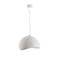 STEP INTO DESIGN Lampa wisząca STONE biała 40 cm nad stół DN426-400