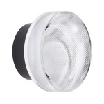 STEP INTO DESIGN kinkiet plafon lampa ścienna CARMELLO LED transparentna czarna 13,5 cmST-DL-8535 black 