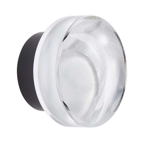STEP INTO DESIGN kinkiet plafon lampa ścienna CARMELLO LED transparentna czarna 13,5 cmST-DL-8535 black