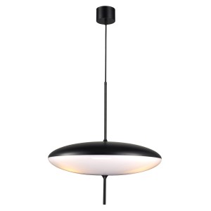 STEP INTO DESIGN lampa wisząca PIATTO biało-czarna 50 cm 3XE27 ST-9222P WB 