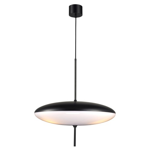 STEP INTO DESIGN lampa wisząca PIATTO biało-czarna 50 cm 3XE27 ST-9222P WB