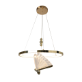 LIGHT PRESTIGE lampa wisząca Marissa Ring złota LED CCT żyrandol LP-2515/1P GD