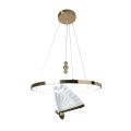 LIGHT PRESTIGE lampa wisząca Marissa Ring złota LED CCT żyrandol LP-2515/1P GD