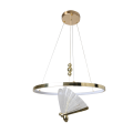 LIGHT PRESTIGE lampa wisząca Marissa Ring złota LED CCT żyrandol LP-2515/1P GD