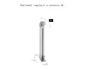 Uchwyt montażowy regulowany 90° RM1 do oprawy GARDEN