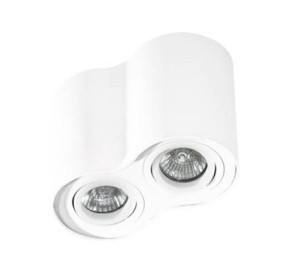 Bross 2x GU10 biały AZ0859 lampa natynkowa z regulacją