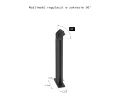 Lampa ogrodowa LED hermetyczna IP68 IK10 zewnętrzna zoomLED® GRM1 GARDEN czarna 1 m
