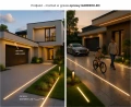 Gotowa oprawa LED hermetyczna IP68 IK10 najazdowa zewnętrzna zoomLED® GARDEN czarna