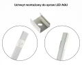 Uchwyt montażowy do oprawy LED AQU srebrny lub czarny do wyboru