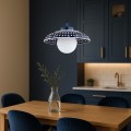 Lampa wisząca ceramika Bolesławiec  ręcznie zdobiona granatowa muszla kulka BOLL 8948 Argon i Manufaktura w Bolesławiec