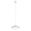 Lampa wisząca ceramika Bolesławiec ręcznie zdobiona muszla kulka na G9 BOLL 8947 Argon i Manufaktura w Bolesławcu