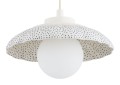 Lampa wisząca ceramika Bolesławiec ręcznie zdobiona muszla kulka na G9 BOLL 8947 Argon i Manufaktura w Bolesławcu