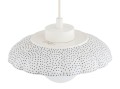 Lampa wisząca ceramika Bolesławiec ręcznie zdobiona muszla kulka na G9 BOLL 8947 Argon i Manufaktura w Bolesławcu