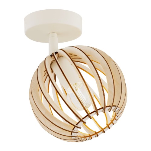 ARGON reflektorek kinkiet lampa sufitowa drewniana, kulka sklejka z opcją regulacji PARULA 8275  3.jp