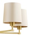 ARGON lampa wisząca do salonu mosiężny żyrandol satynowy abażur PRINCETON 2187
