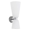 ARGON kinkiet chrom szklane klosze opal lampka nocna RENO 1033