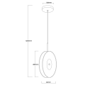 LIGHT PRESTIGE wisząca lampa pionowa Casy dymna LED CCT LP-3176/1V SM
