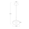 LIGHT PRESTIGE wisząca lampa Casy dymna LED CCT mała LP-3176/1P S SM