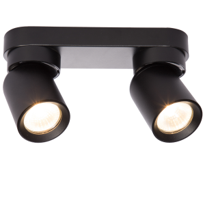 LIGHT PRESTIGE reflektorki Pointa 2 spot czarny 2xGU10 wymienne LP-6398/2WS BK