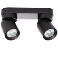 LIGHT PRESTIGE reflektorki Pointa 2 spot czarny 2xGU10 wymienne LP-6398/2WS BK