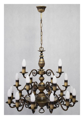 Lampa wisząca Ventuno żyrandol świecznikowy 3-piętrowy 21-punktowy - patynaO3327 P3 W21 PAT LEMIR O3327_P3_W21_PAT.jpg