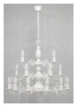 Lampa wisząca Ventuno żyrandol świecznikowy 3-piętrowy 21-punktowy - biały matowy O3327 P3 W21 BIA LEMIR