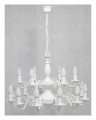 Lampa wisząca Ventuno żyrandol świecznikowy 2-piętrowy 18-punktowy - biały matowy O3326 P2 W18 BIA  LEMIR
