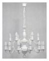 Lampa wisząca Ventuno żyrandol świecznikowy 2-piętrowy 18-punktowy - biały matowy O3326 P2 W18 BIA  LEMIR