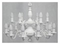 Lampa wisząca Ventuno żyrandol świecznikowy 2-piętrowy 18-punktowy - biały matowy O3326 P2 W18 BIA  LEMIR