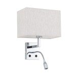 NOWODVORSKI kinkiet do sypialni lampa regulowana z włącznikiem HOTEL MOOD LED 11785