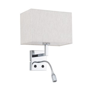 NOWODVORSKI kinkiet do sypialni lampa regulowana z włącznikiem HOTEL MOOD LED 11785