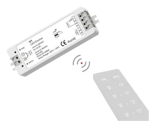 Sterownik do taśmy LED MONO 1 kanałowy 8.5A – V1 BLACK series  v1_sterownik_tasma_led_mono.webp