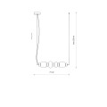 NOWODVORSK lampa wisząca CERAMIC HORIZONTAL LED 22W 3000KI  11700