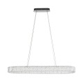 NOWODVORSKI kryształowa do salonu lampa wisząca LUXORA OVAL LED 40W 3000K 11707