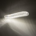 NOWODVORSKI kryształowa do salonu lampa wisząca LUXORA OVAL LED 40W 3000K 11707