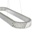 NOWODVORSKI kryształowa do salonu lampa wisząca LUXORA OVAL LED 40W 3000K 11707
