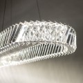 NOWODVORSKI kryształowa do salonu lampa wisząca LUXORA OVAL LED 40W 3000K 11707