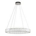 NOWODVORSKI kryształowa do salonu lampa wisząca LUXORA ROUND LED 38W 3000K 11706