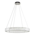 NOWODVORSKI kryształowa do salonu lampa wisząca LUXORA ROUND LED 38W 3000K 11706