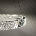 NOWODVORSKI kryształowa do salonu lampa wisząca LUXORA ROUND LED 38W 3000K 11706