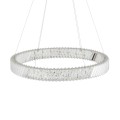 NOWODVORSKI kryształowa do salonu lampa wisząca LUXORA ROUND LED 38W 3000K 11706