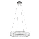 NOWODVORSKI żyrandol kryształowy do salonu lampa wisząca LUXORA ROUND LED 30W 3000K 11705