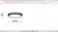 AQFORM plafon, lampa natynkowa BLOS cast C 40 LED 47044