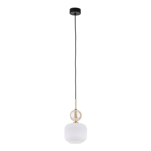 Sophia cognac biała lampa wisząca 1x E14 TKlighting