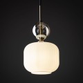 Sophia cognac biała lampa wisząca 1x E14  11589 TKlighting