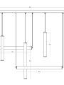 Zambelis Lights lampa wisząca do salonu LED 93W 3000K SAGRE czarne aluminium i alabaster 25421