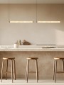 Zambelis Lights lampa WISZĄCA LISTWA ŚWIETLNA LED 23W 3000K TRIAK ALABASTER + czarny metal 2539
