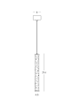 Zambelis Lights  LED WISZĄCA POJEDYNCZA LAMPA 15W 3000K TRIAK ALABASTER - CZARNY 2540